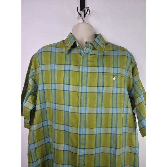 CXS21 Men's Untucked Button-Up Plaid Shirt - Size: Large‎ NWT Preppy classic - Picture 2 of 5